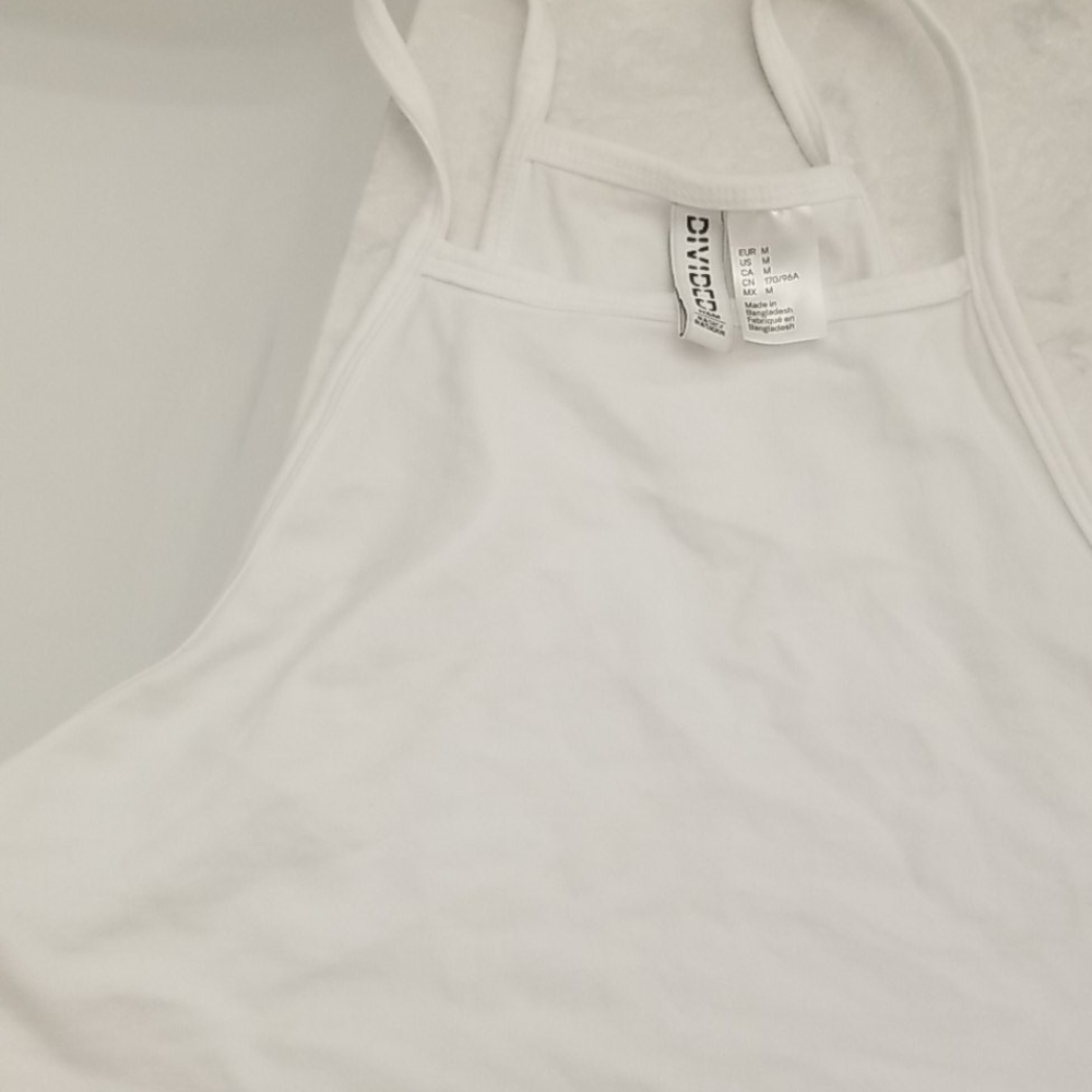 White halter crop top
